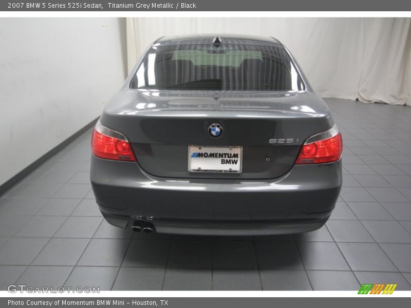 Titanium Grey Metallic / Black 2007 BMW 5 Series 525i Sedan