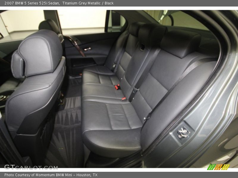 Titanium Grey Metallic / Black 2007 BMW 5 Series 525i Sedan