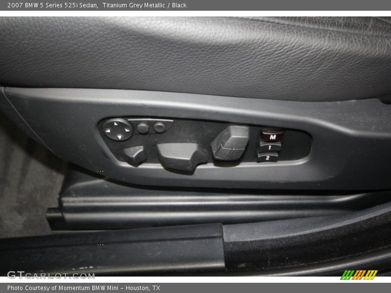 Titanium Grey Metallic / Black 2007 BMW 5 Series 525i Sedan