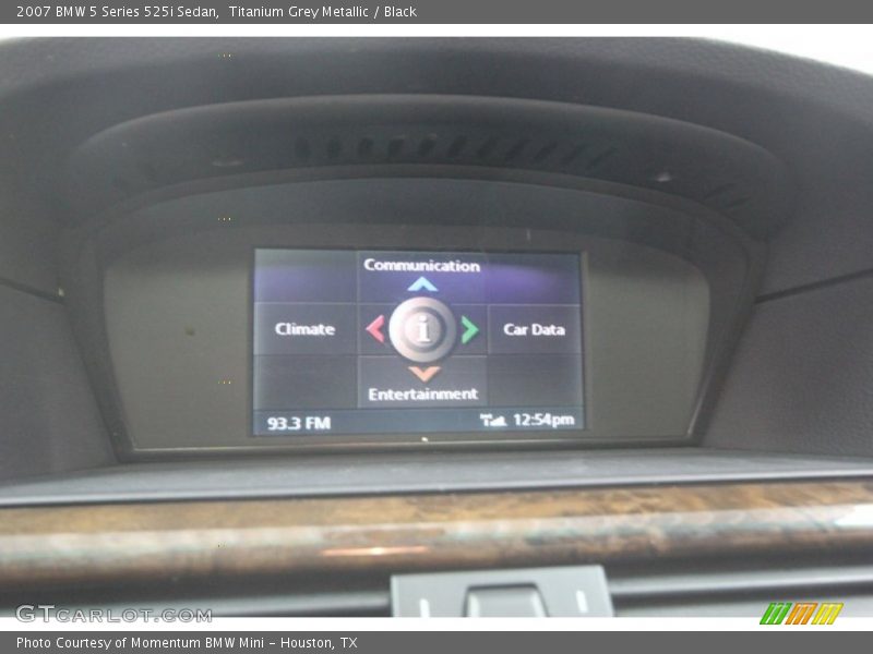 Titanium Grey Metallic / Black 2007 BMW 5 Series 525i Sedan