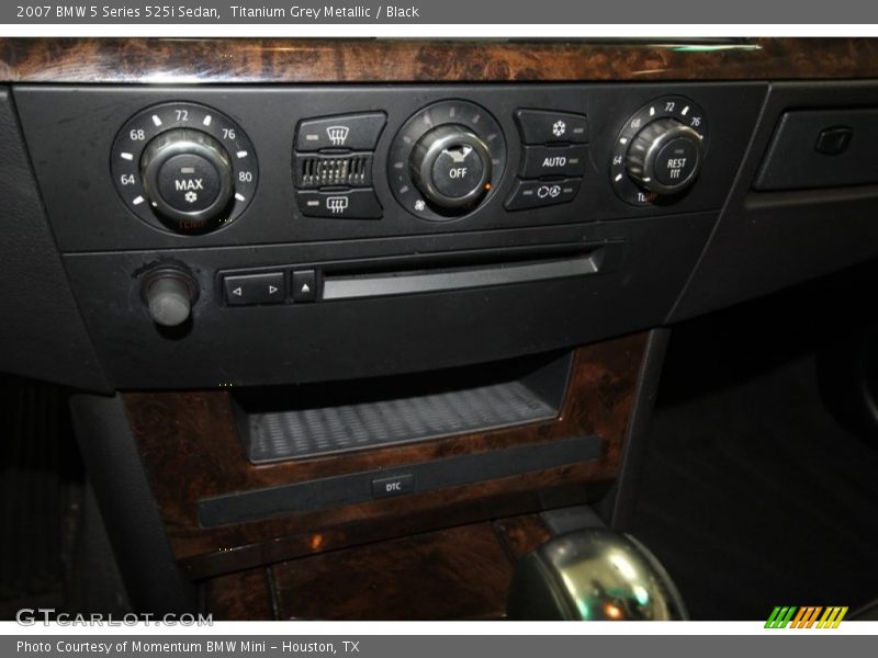 Titanium Grey Metallic / Black 2007 BMW 5 Series 525i Sedan