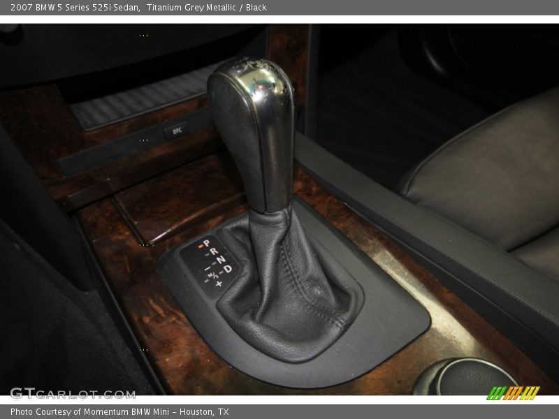 Titanium Grey Metallic / Black 2007 BMW 5 Series 525i Sedan