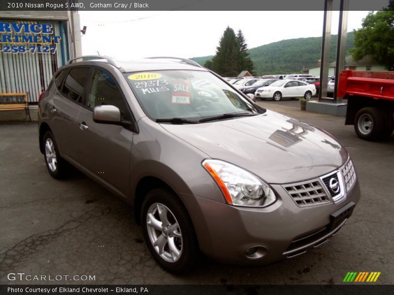 Gotham Gray / Black 2010 Nissan Rogue S AWD