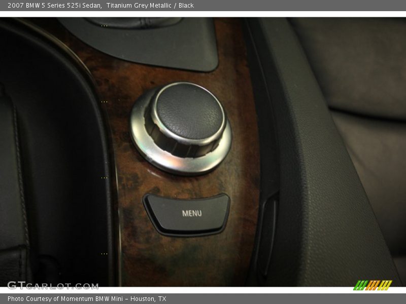 Titanium Grey Metallic / Black 2007 BMW 5 Series 525i Sedan