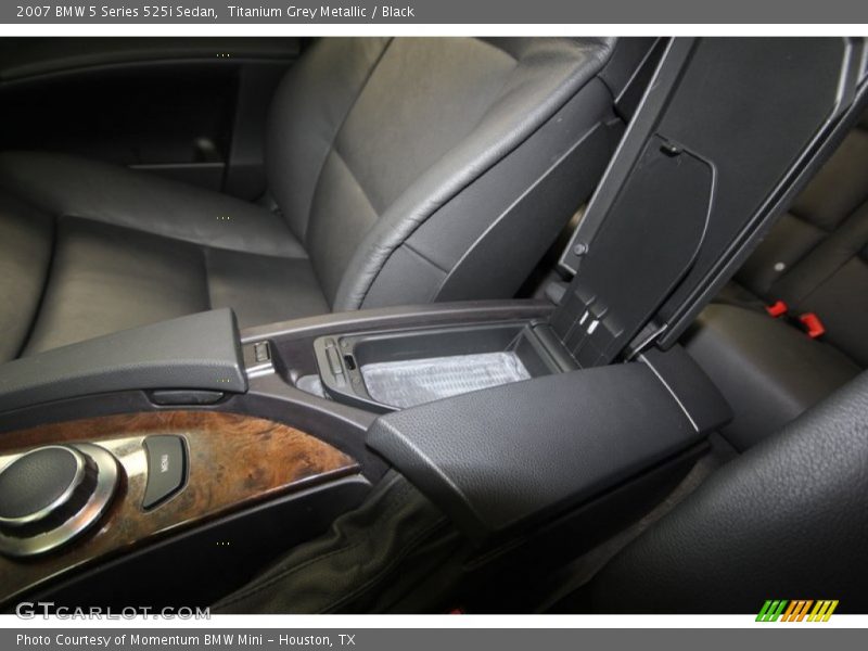 Titanium Grey Metallic / Black 2007 BMW 5 Series 525i Sedan