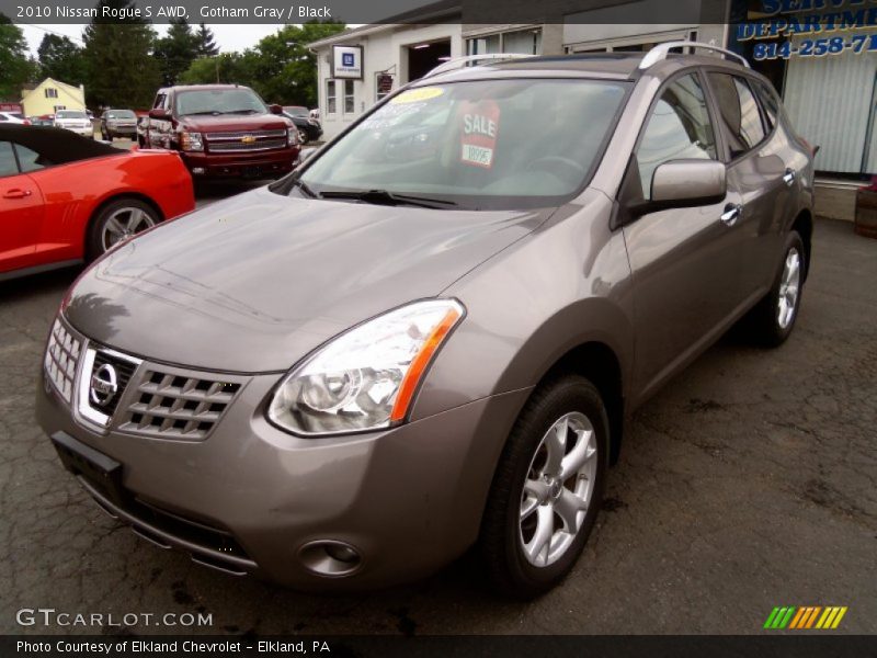 Gotham Gray / Black 2010 Nissan Rogue S AWD