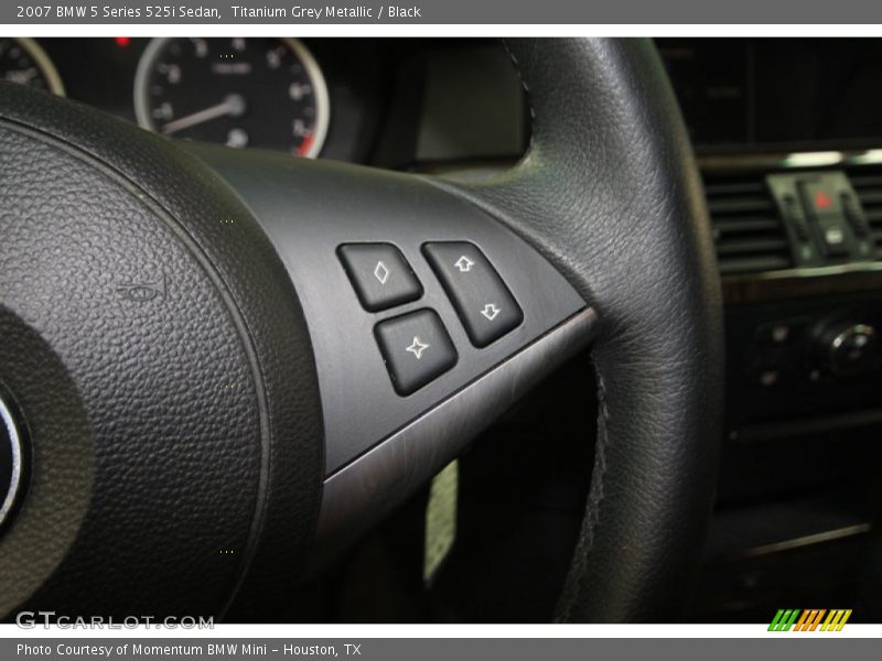 Titanium Grey Metallic / Black 2007 BMW 5 Series 525i Sedan