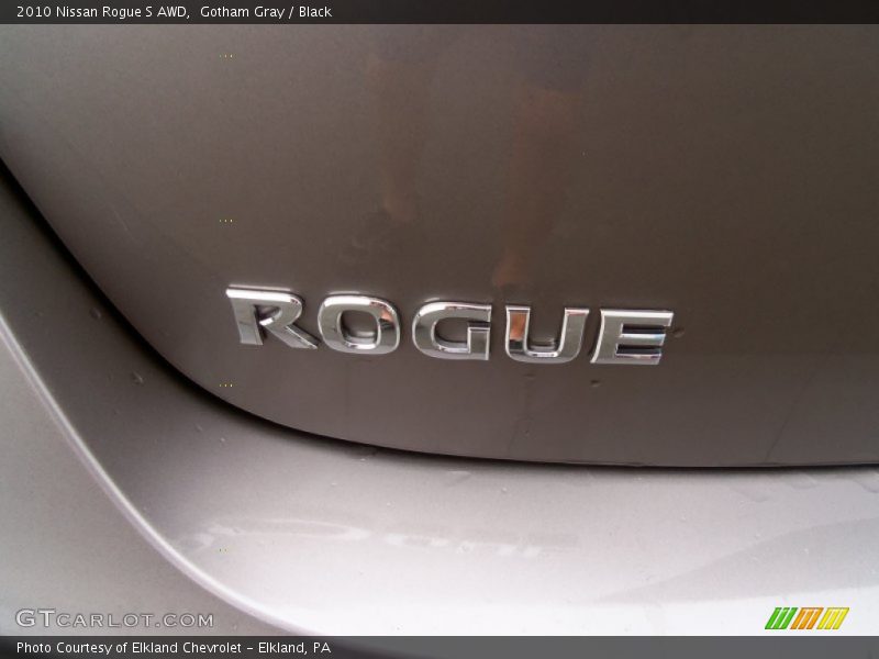 Gotham Gray / Black 2010 Nissan Rogue S AWD