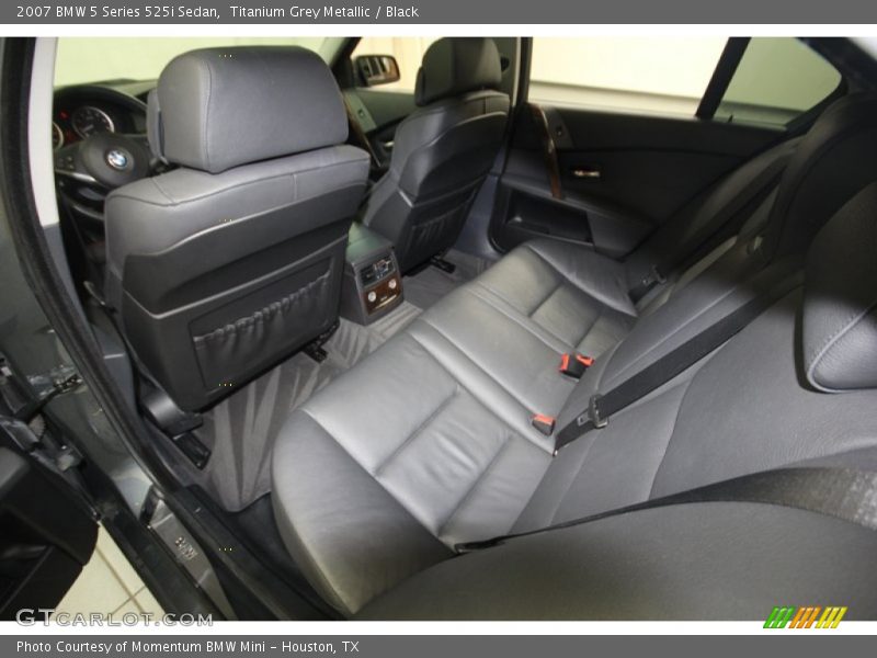 Titanium Grey Metallic / Black 2007 BMW 5 Series 525i Sedan