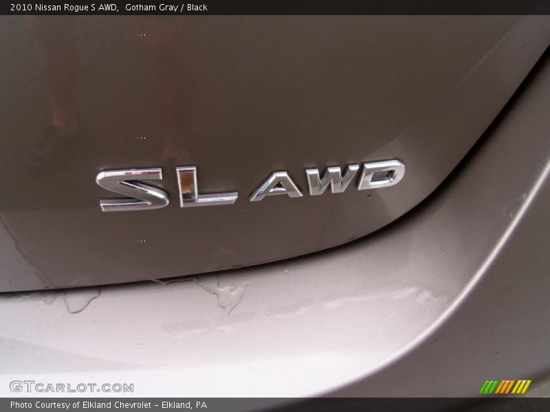 Gotham Gray / Black 2010 Nissan Rogue S AWD