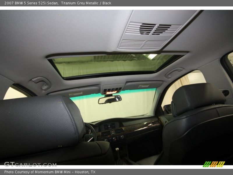 Titanium Grey Metallic / Black 2007 BMW 5 Series 525i Sedan