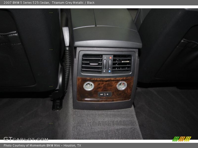 Titanium Grey Metallic / Black 2007 BMW 5 Series 525i Sedan