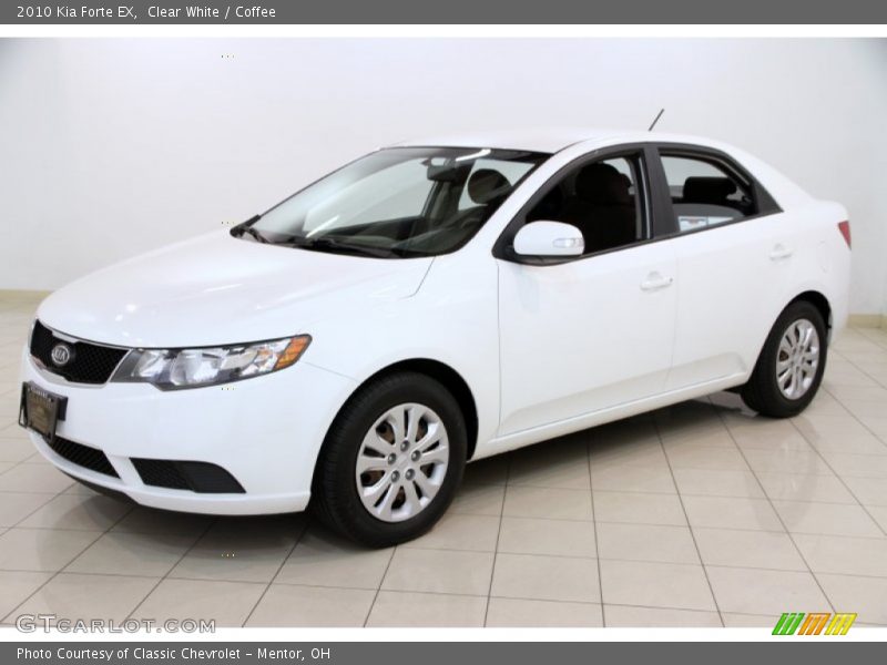 Clear White / Coffee 2010 Kia Forte EX