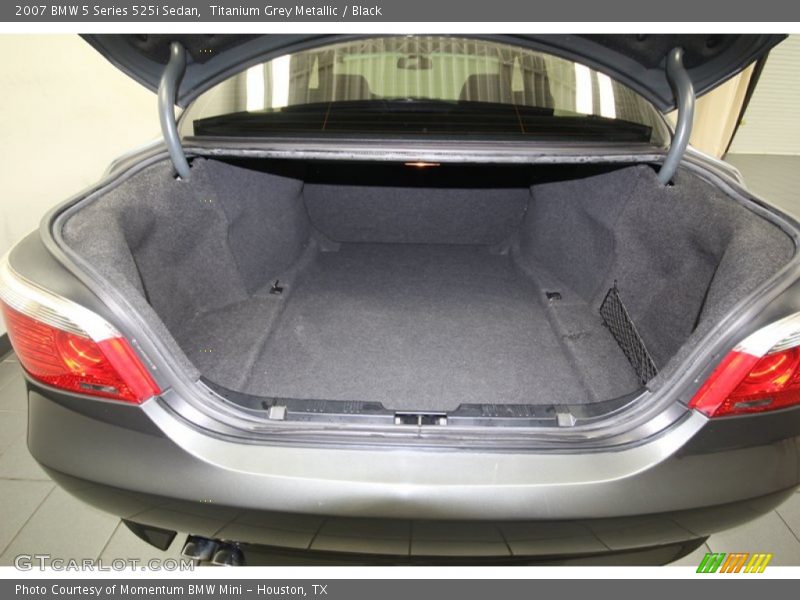 Titanium Grey Metallic / Black 2007 BMW 5 Series 525i Sedan