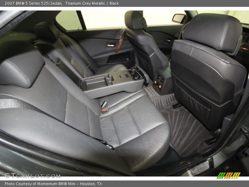Titanium Grey Metallic / Black 2007 BMW 5 Series 525i Sedan