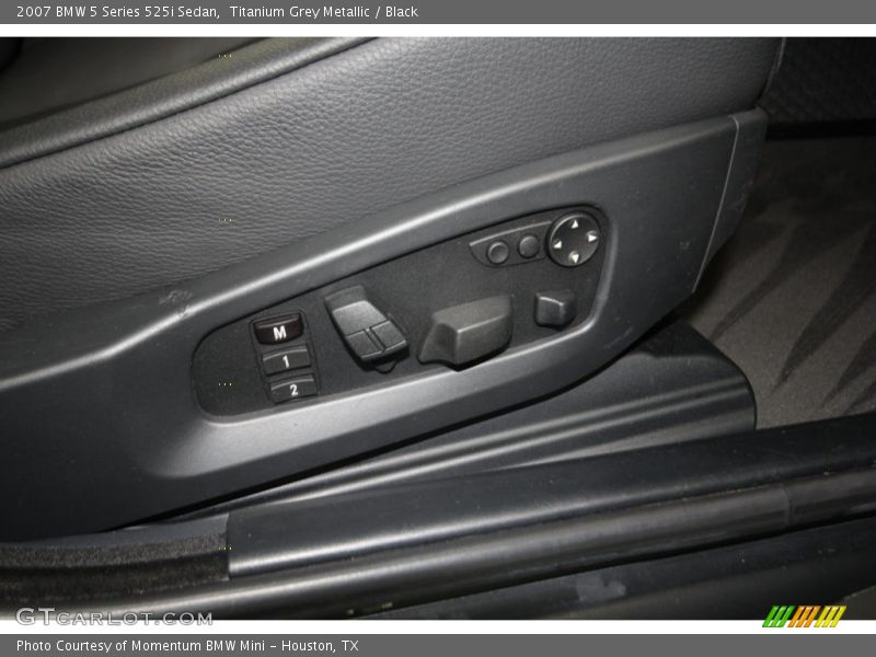 Titanium Grey Metallic / Black 2007 BMW 5 Series 525i Sedan