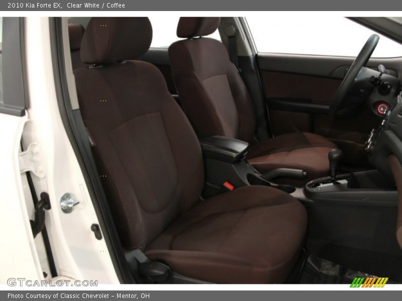 Clear White / Coffee 2010 Kia Forte EX