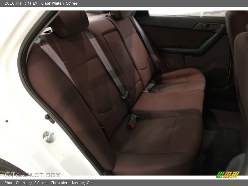 Clear White / Coffee 2010 Kia Forte EX