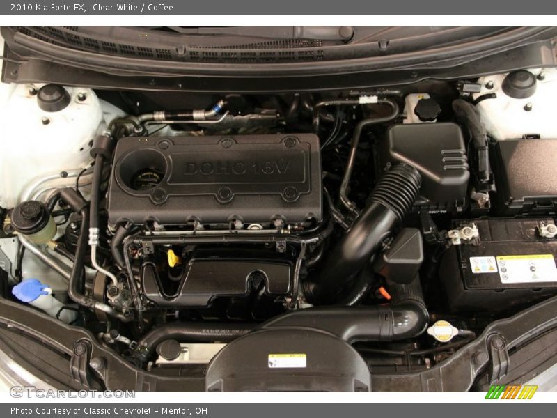 Clear White / Coffee 2010 Kia Forte EX