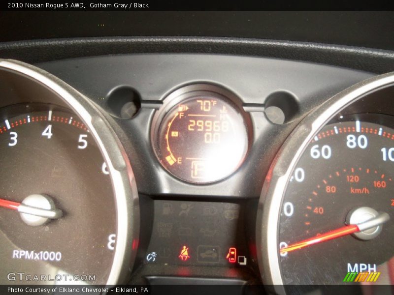 Gotham Gray / Black 2010 Nissan Rogue S AWD