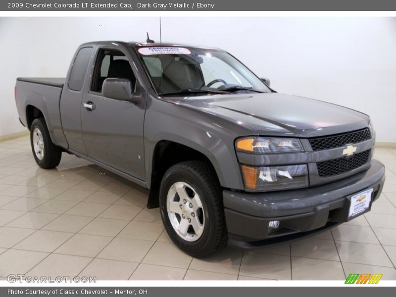 Dark Gray Metallic / Ebony 2009 Chevrolet Colorado LT Extended Cab