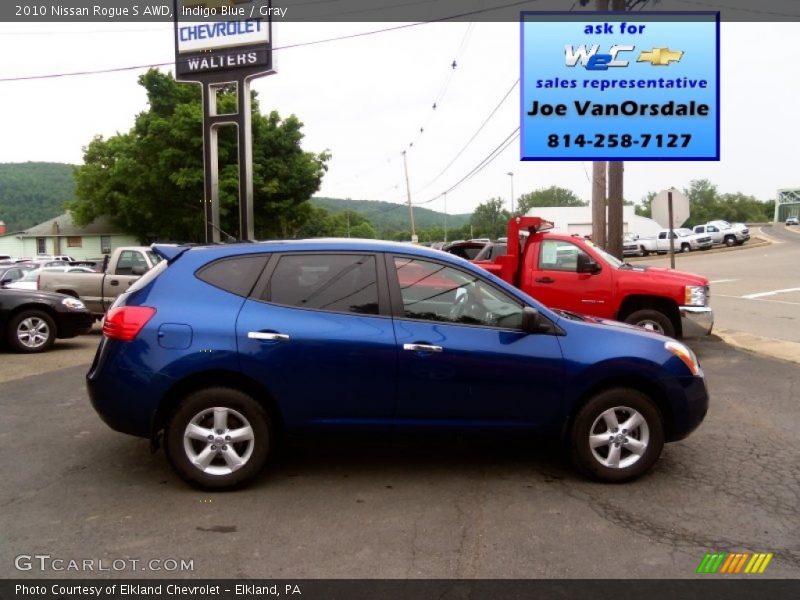 Indigo Blue / Gray 2010 Nissan Rogue S AWD