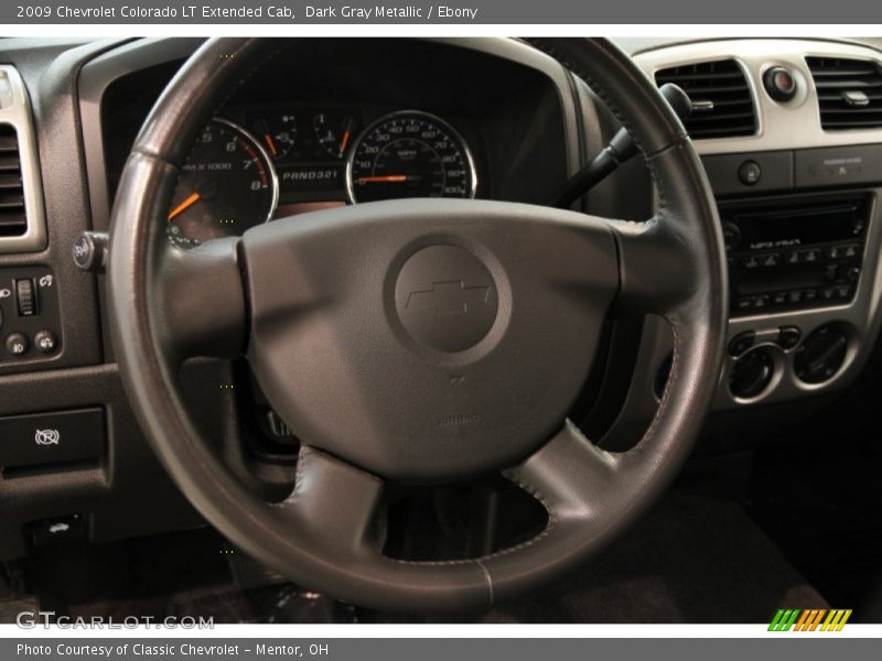 Dark Gray Metallic / Ebony 2009 Chevrolet Colorado LT Extended Cab