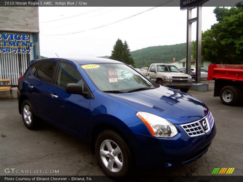 Indigo Blue / Gray 2010 Nissan Rogue S AWD