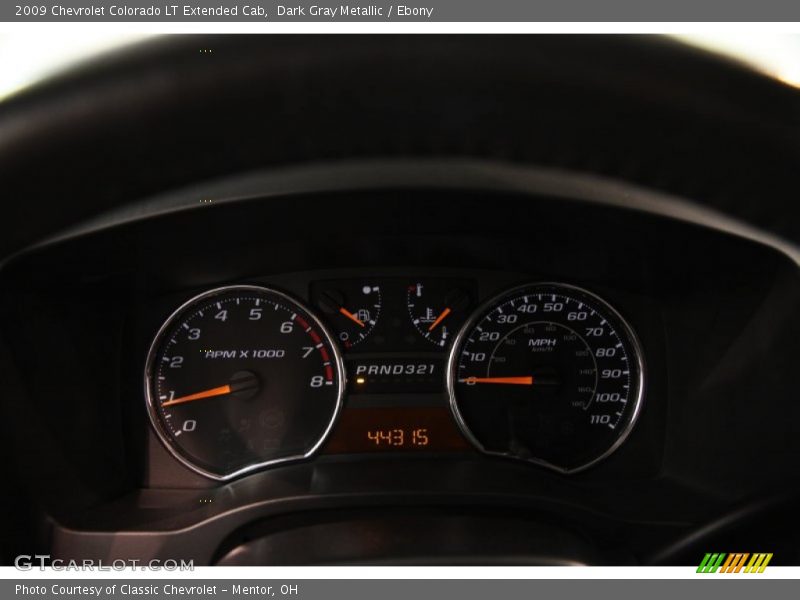 Dark Gray Metallic / Ebony 2009 Chevrolet Colorado LT Extended Cab