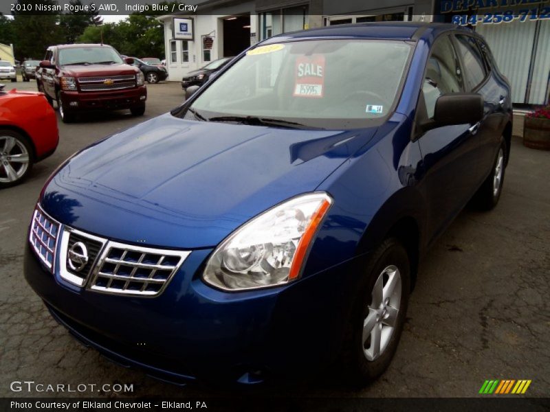 Indigo Blue / Gray 2010 Nissan Rogue S AWD