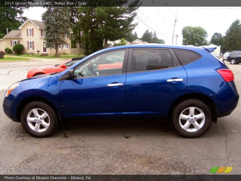 Indigo Blue / Gray 2010 Nissan Rogue S AWD