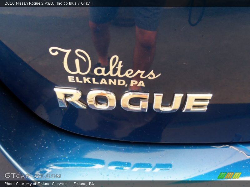 Indigo Blue / Gray 2010 Nissan Rogue S AWD