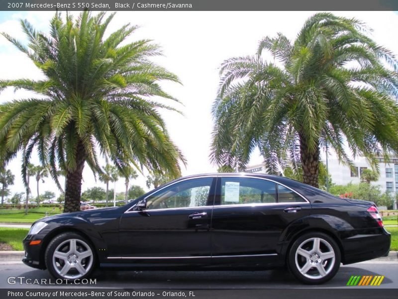 Black / Cashmere/Savanna 2007 Mercedes-Benz S 550 Sedan
