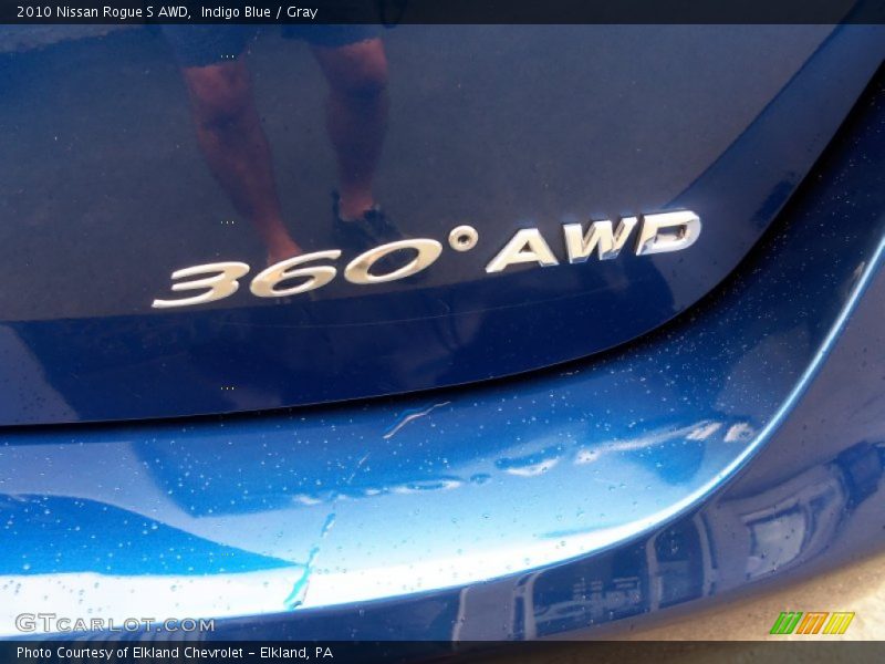 Indigo Blue / Gray 2010 Nissan Rogue S AWD