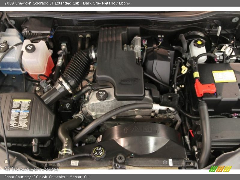 Dark Gray Metallic / Ebony 2009 Chevrolet Colorado LT Extended Cab