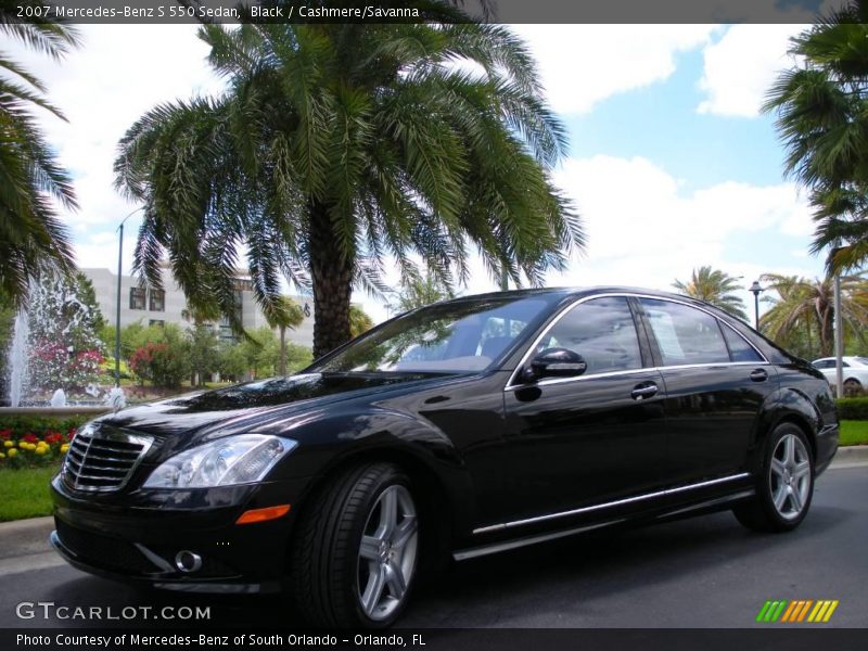 Black / Cashmere/Savanna 2007 Mercedes-Benz S 550 Sedan