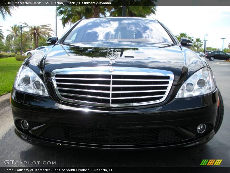 Black / Cashmere/Savanna 2007 Mercedes-Benz S 550 Sedan