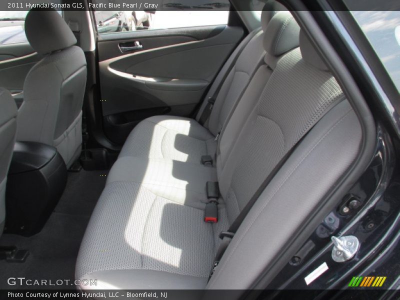 Pacific Blue Pearl / Gray 2011 Hyundai Sonata GLS