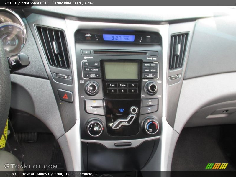 Pacific Blue Pearl / Gray 2011 Hyundai Sonata GLS