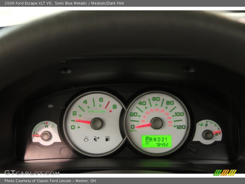 Sonic Blue Metallic / Medium/Dark Flint 2006 Ford Escape XLT V6