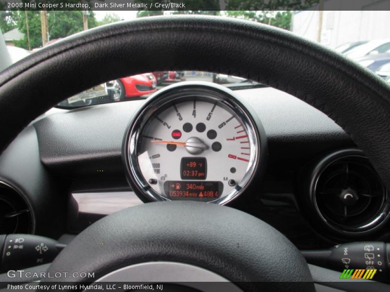 Dark Silver Metallic / Grey/Black 2008 Mini Cooper S Hardtop