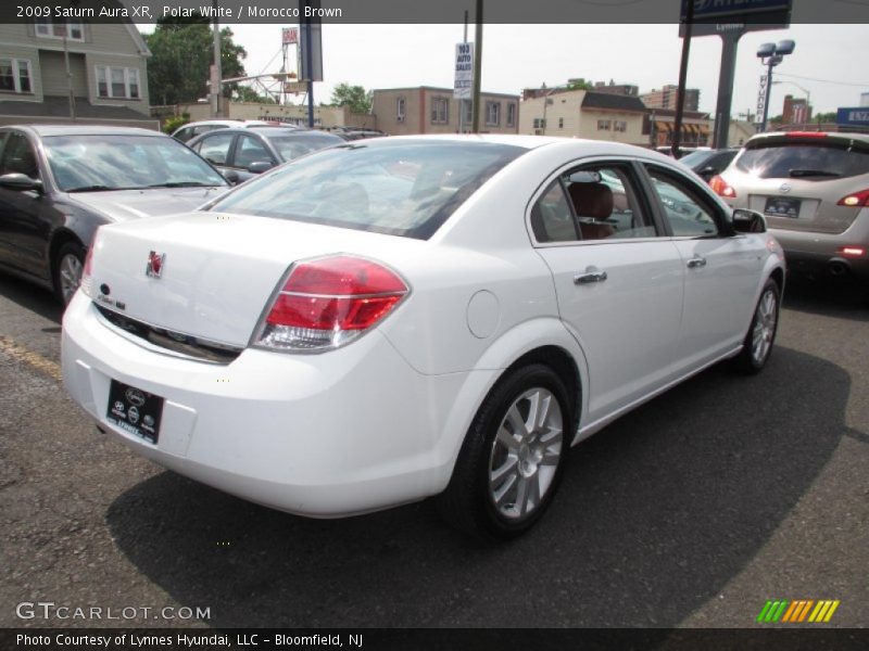 Polar White / Morocco Brown 2009 Saturn Aura XR