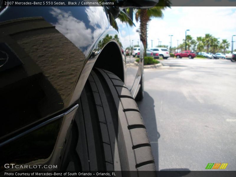 Black / Cashmere/Savanna 2007 Mercedes-Benz S 550 Sedan