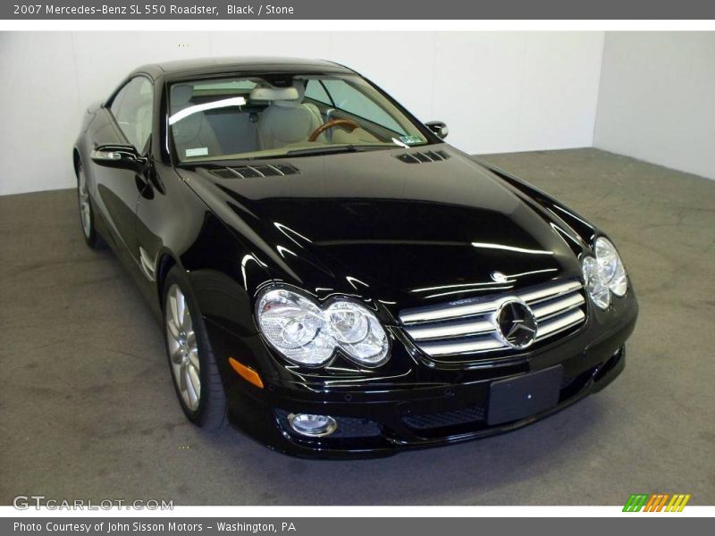 Black / Stone 2007 Mercedes-Benz SL 550 Roadster