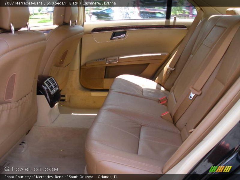 Black / Cashmere/Savanna 2007 Mercedes-Benz S 550 Sedan