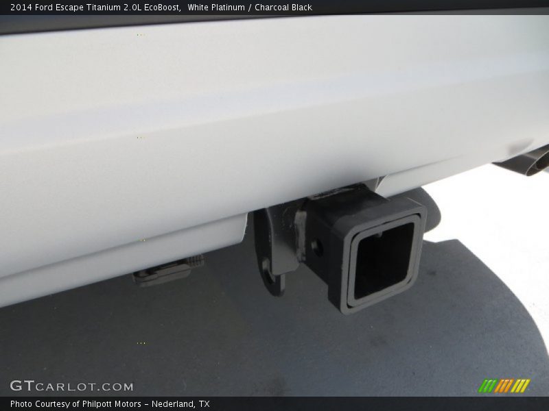 White Platinum / Charcoal Black 2014 Ford Escape Titanium 2.0L EcoBoost