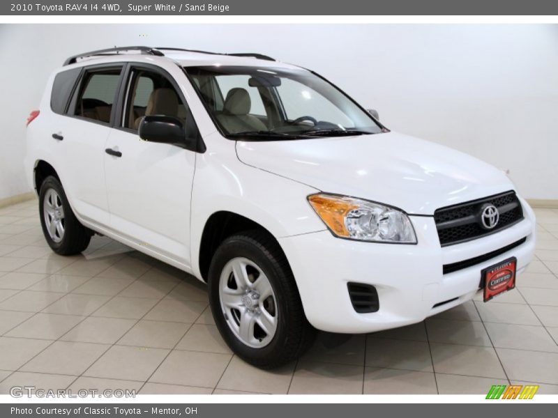 Super White / Sand Beige 2010 Toyota RAV4 I4 4WD