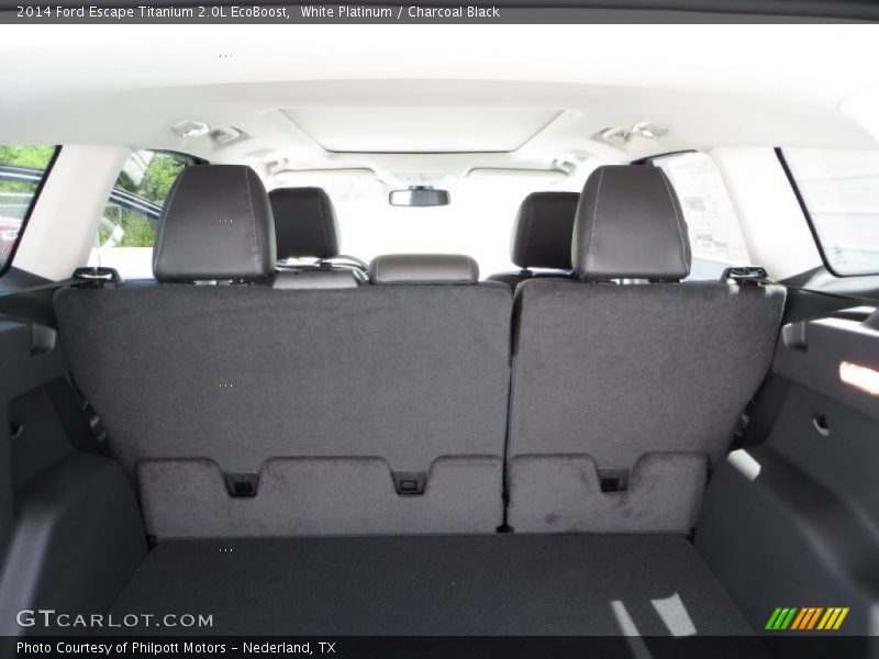 White Platinum / Charcoal Black 2014 Ford Escape Titanium 2.0L EcoBoost
