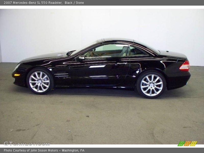 Black / Stone 2007 Mercedes-Benz SL 550 Roadster