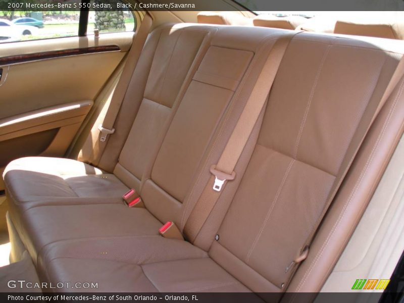 Black / Cashmere/Savanna 2007 Mercedes-Benz S 550 Sedan